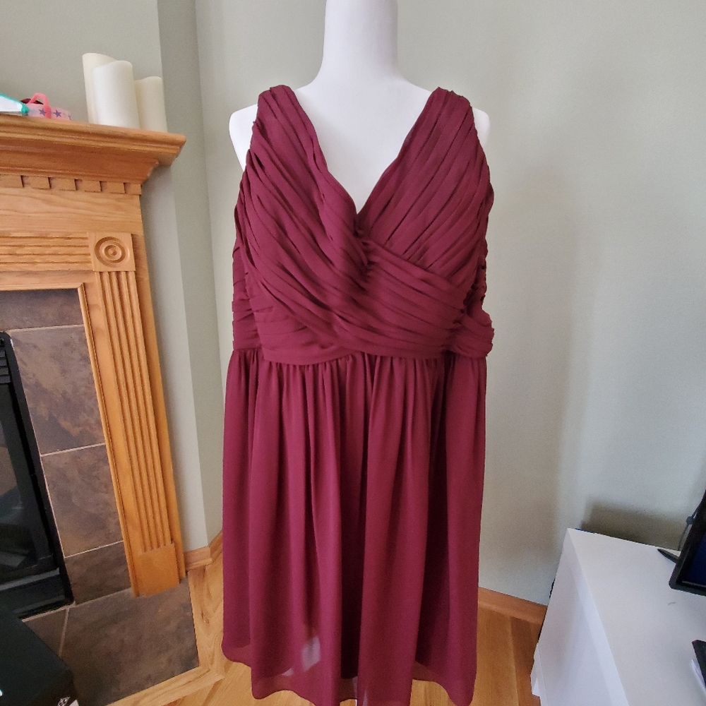 Bill Levkoff dress Maroon!